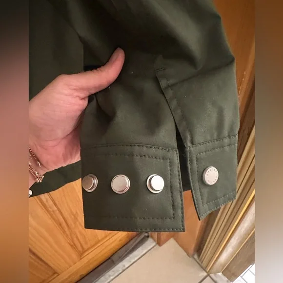 🆕 NWT Hunter Adela cotton canvas rain jacket in hunter green - Picture 9 of 15